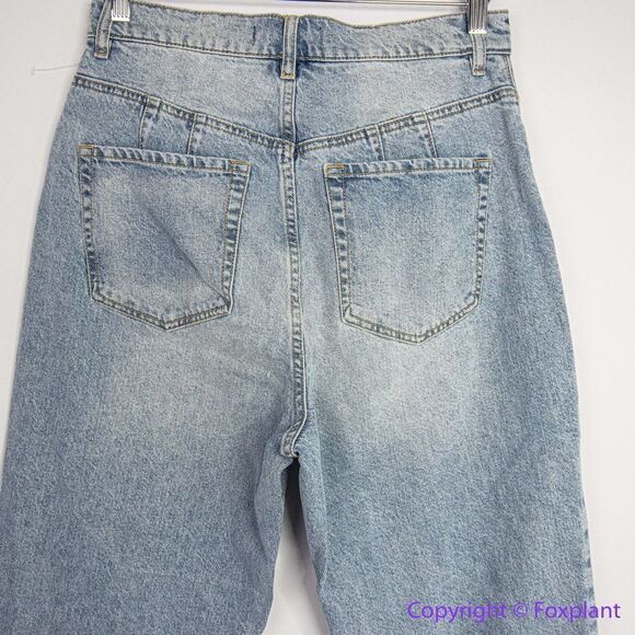 NEW Free People We the Free curvy straight  jeans button fly, women's size 30‎ - Picture 8 of 14